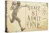 Admit One Football-null-Stretched Canvas