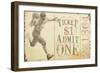 Admit One Football-null-Framed Giclee Print