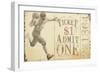 Admit One Football-null-Framed Giclee Print