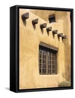 Adobe Architecture, Santa Fe, New Mexico, USA-Jerry Ginsberg-Framed Stretched Canvas