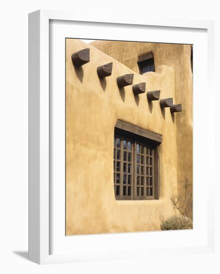 Adobe Architecture, Santa Fe, New Mexico, USA-Jerry Ginsberg-Framed Photographic Print