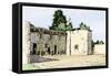 Adobe Building in the Old Spanish Section of Albuquerque, New Mexico-null-Framed Stretched Canvas