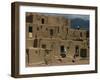 Adobe Buildings of Taos Pueblo, Dating from 1450, UNESCO World Heritage Site, New Mexico, USA-Woolfitt Adam-Framed Photographic Print