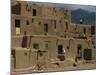 Adobe Buildings of Taos Pueblo, Dating from 1450, UNESCO World Heritage Site, New Mexico, USA-Woolfitt Adam-Mounted Photographic Print