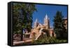 Adobe Church in Albuquerque, New Mexico, United States of America, North America-Michael Runkel-Framed Stretched Canvas