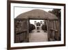 Adobe Church Of Chimayo, New Mexico-George Oze-Framed Photographic Print