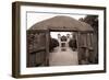 Adobe Church Of Chimayo, New Mexico-George Oze-Framed Photographic Print