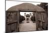 Adobe Church Of Chimayo, New Mexico-George Oze-Mounted Photographic Print