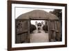 Adobe Church Of Chimayo, New Mexico-George Oze-Framed Photographic Print