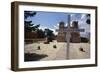 Adobe Church Ranchos De Taos New Mexico-George Oze-Framed Photographic Print