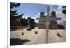 Adobe Church Ranchos De Taos New Mexico-George Oze-Framed Premium Photographic Print