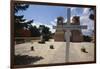 Adobe Church Ranchos De Taos New Mexico-George Oze-Framed Premium Photographic Print