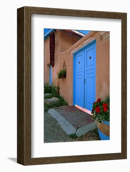 Adobe Colors, Taos, New Mexico-George Oze-Framed Photographic Print