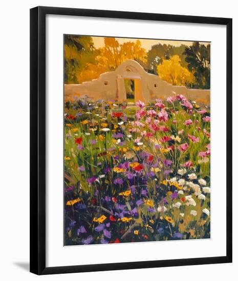 Adobe Compound Garden-William Hook-Framed Art Print