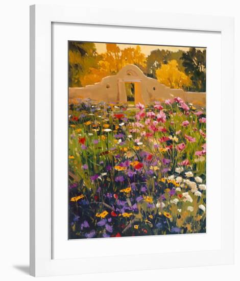 Adobe Compound Garden-William Hook-Framed Art Print