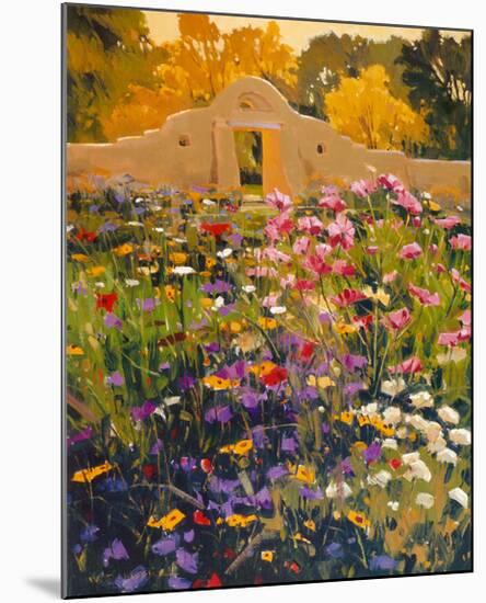 Adobe Compound Garden-William Hook-Mounted Art Print