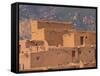 Adobe Detail, Taos Pueblo, Rio Grande Valley, New Mexico, USA-Art Wolfe-Framed Stretched Canvas