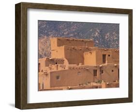 Adobe Detail, Taos Pueblo, Rio Grande Valley, New Mexico, USA-Art Wolfe-Framed Photographic Print