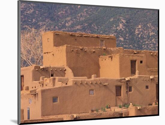 Adobe Detail, Taos Pueblo, Rio Grande Valley, New Mexico, USA-Art Wolfe-Mounted Photographic Print