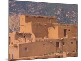 Adobe Detail, Taos Pueblo, Rio Grande Valley, New Mexico, USA-Art Wolfe-Mounted Photographic Print