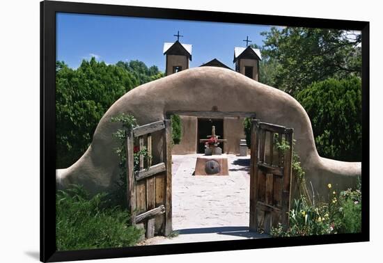 Adobe Gates El Santuario de Chimayo New Mexico-George Oze-Framed Photographic Print