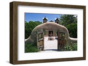 Adobe Gates El Santuario de Chimayo New Mexico-George Oze-Framed Photographic Print