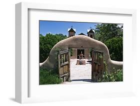 Adobe Gates El Santuario de Chimayo New Mexico-George Oze-Framed Photographic Print