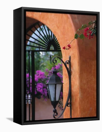 Adobe House Entry, Puerto Vallarta, Mexico-John & Lisa Merrill-Framed Stretched Canvas