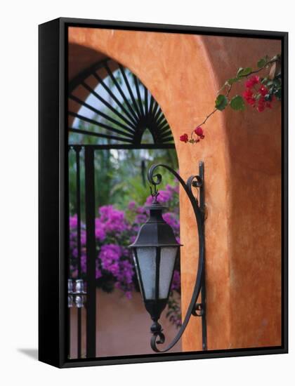 Adobe House Entry, Puerto Vallarta, Mexico-John & Lisa Merrill-Framed Stretched Canvas