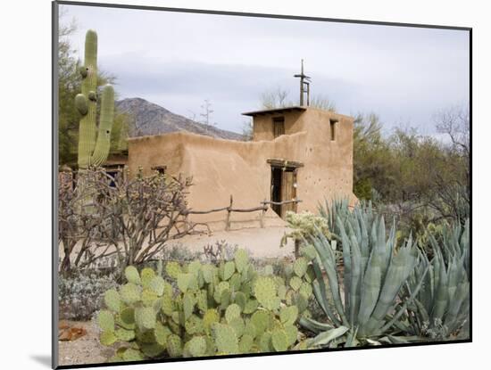 Adobe Mission, De Grazia Gallery in Sun, Tucson, Arizona, United States of America, North America-Richard Cummins-Mounted Photographic Print