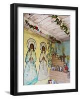 Adobe Mission Interior, De Grazia Gallery in Sun, Tucson, Arizona-Richard Cummins-Framed Photographic Print