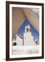 Adobe San Pedro Church Bells Seen Through Adobe Fence, San Pedro, Chile, South America-Kimberly Walker-Framed Photographic Print