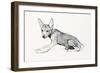 Adolescent Arabian Wolf Pup, 2009-Mark Adlington-Framed Giclee Print