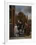 Adolf and Catharina Croeser, known as the Burgomaster of Delft and His Daughter-Jan Havicksz Steen-Framed Art Print