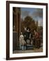 Adolf and Catharina Croeser, known as the Burgomaster of Delft and His Daughter-Jan Havicksz Steen-Framed Art Print