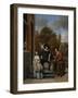 Adolf and Catharina Croeser, known as the Burgomaster of Delft and His Daughter-Jan Havicksz Steen-Framed Art Print