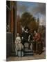 Adolf and Catharina Croeser, known as the Burgomaster of Delft and His Daughter-Jan Havicksz Steen-Mounted Art Print