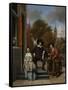 Adolf and Catharina Croeser, known as the Burgomaster of Delft and His Daughter-Jan Havicksz Steen-Framed Stretched Canvas