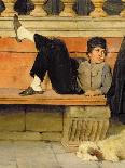 St. Mark's, Venice, Detail of a Boy Smoking (Detail)-Adolf Echtler-Framed Stretched Canvas