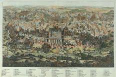 The Jerusalem Map (Vue Générale De Jérusalem Historique Et Modern), Ca 1862-Adolf Eltzner-Mounted Giclee Print
