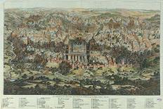 The Jerusalem Map (Vue Générale De Jérusalem Historique Et Modern), Ca 1862-Adolf Eltzner-Framed Stretched Canvas