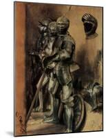 Adolf Friedrich Erdmann of Menzel (Armor, study) Art Poster Print-null-Mounted Poster