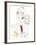 Adolf Hitler with his mistress Eva Braun - colour caricature-Neale Osborne-Framed Giclee Print