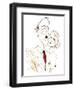 Adolf Hitler with his mistress Eva Braun - colour caricature-Neale Osborne-Framed Giclee Print