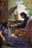 Postcard Depicting George Sand Listening to Frederic Chopin Play the Piano, 1917-Adolf Karpellus-Mounted Giclee Print