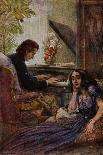 Postcard Depicting George Sand Listening to Frederic Chopin Play the Piano, 1917-Adolf Karpellus-Mounted Giclee Print