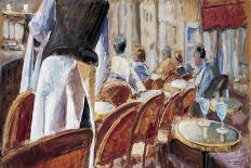 Cafe Paris V-Adolf Llovera-Stretched Canvas