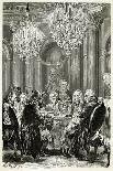Friedrich II and Friends-Adolf Menzel-Art Print