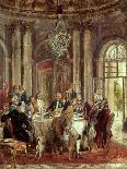 Friedrich II and Friends-Adolf Menzel-Stretched Canvas