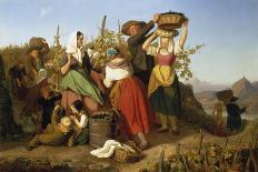 Grape Harvest, 1842-Adolf Richter-Mounted Giclee Print